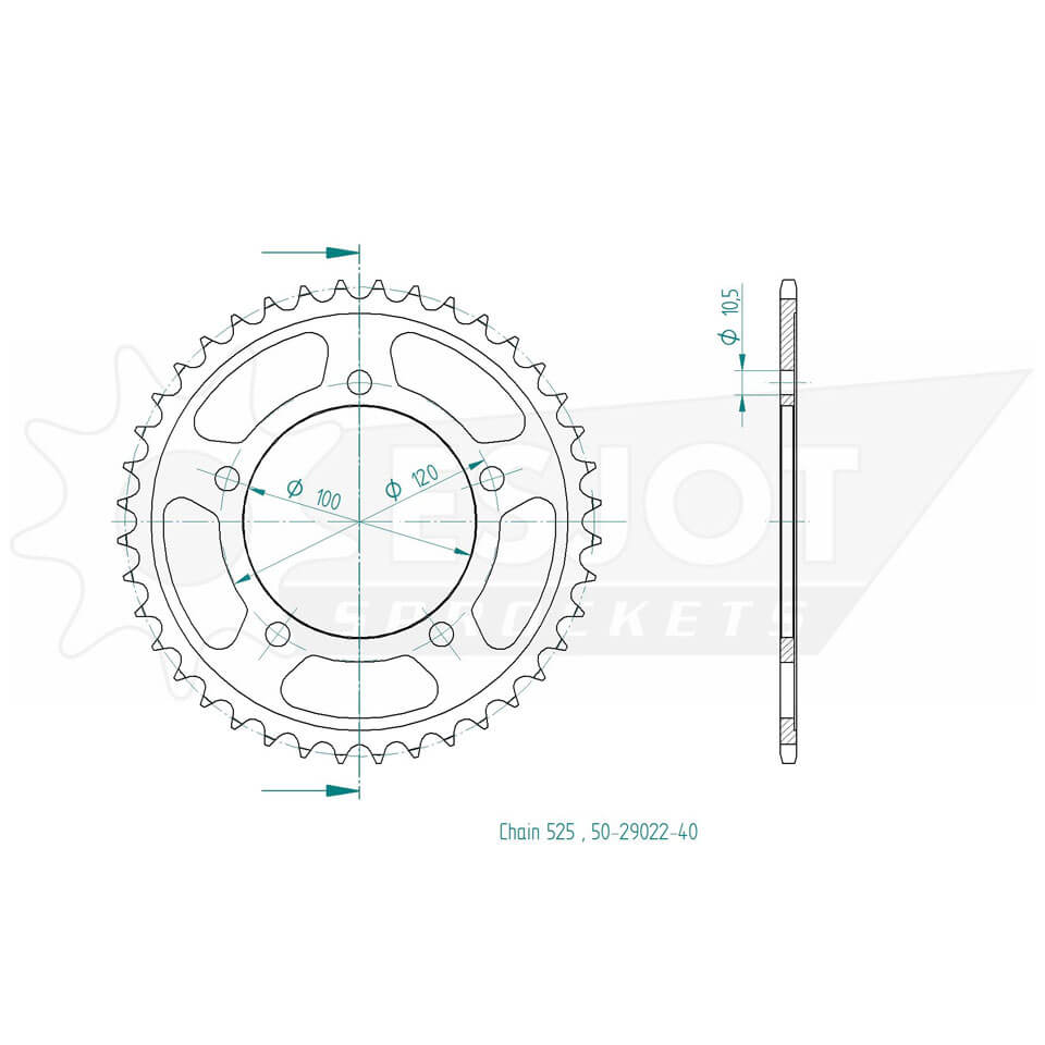 ESJOT Sprocket, 40 teeth