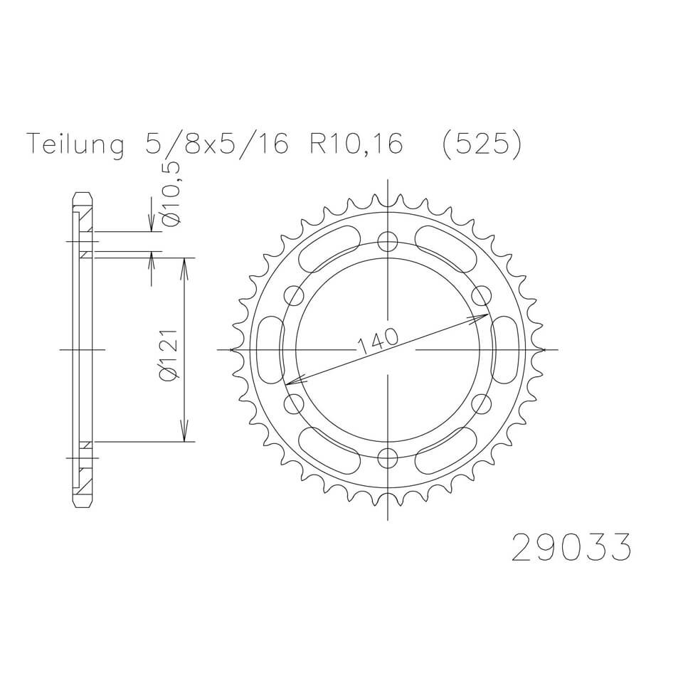 ESJOT Sprocket, 45 teeth