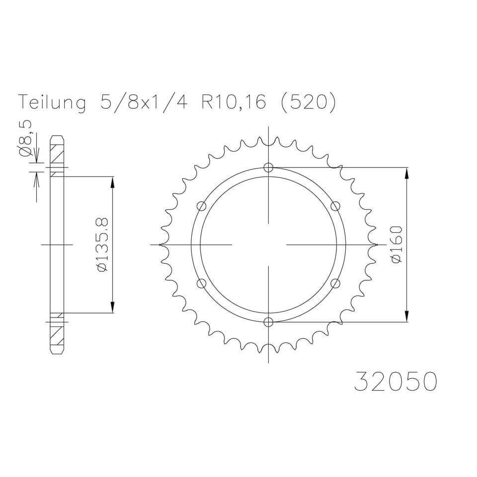 ESJOT Sprocket, 47 teeth