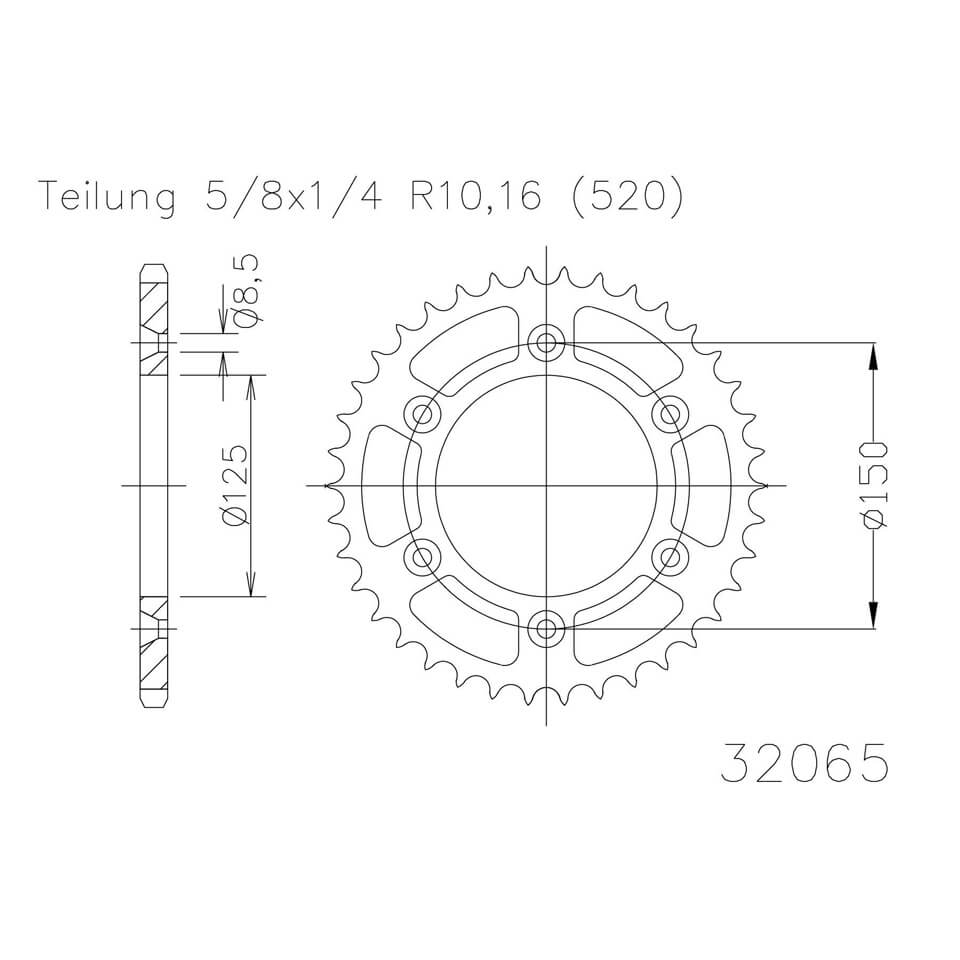 ESJOT Sprocket, 50 teeth