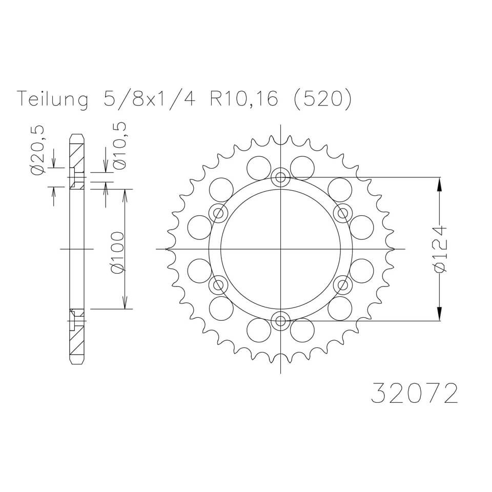 ESJOT Sprocket, 40 teeth