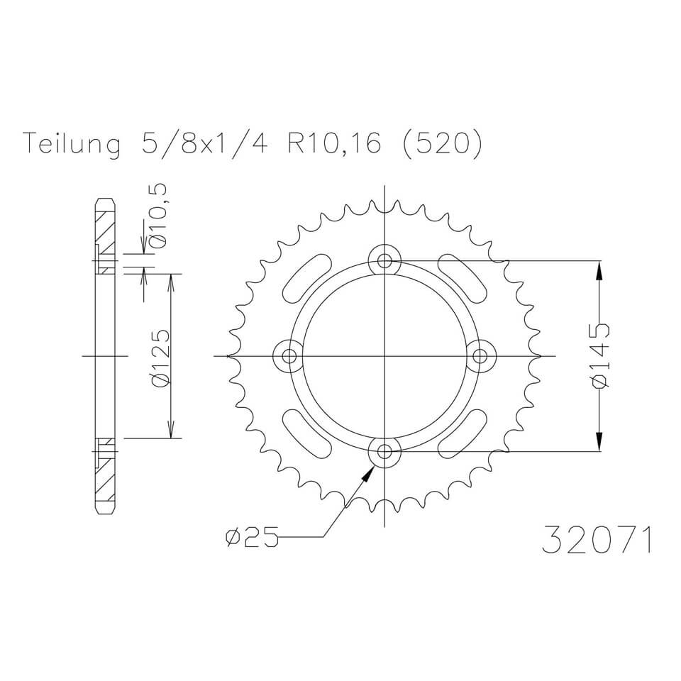 ESJOT Sprocket, 45 teeth