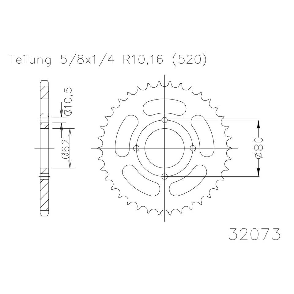 ESJOT Sprocket, 53 teeth