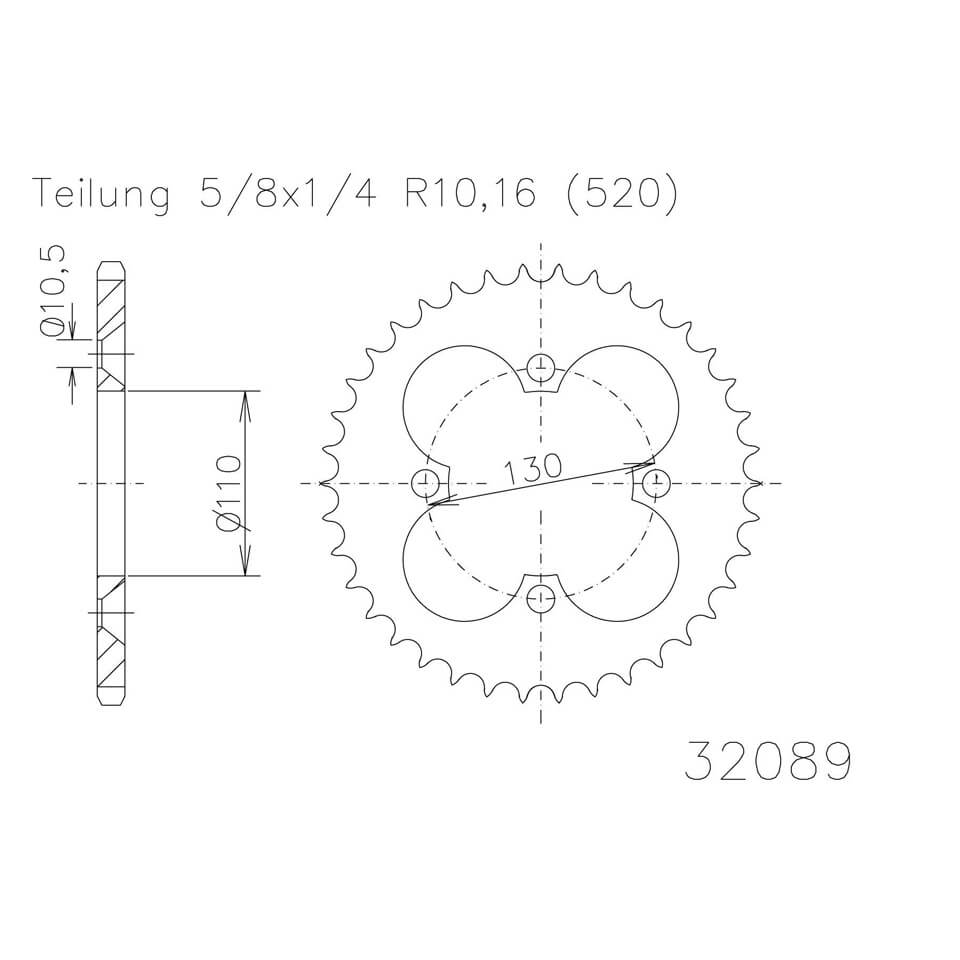 ESJOT Sprocket, 36 teeth