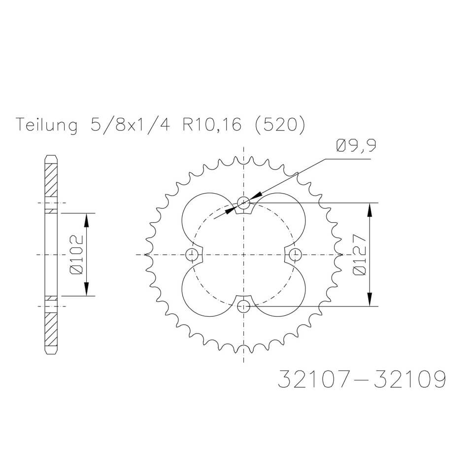 ESJOT Sprocket, 37 teeth