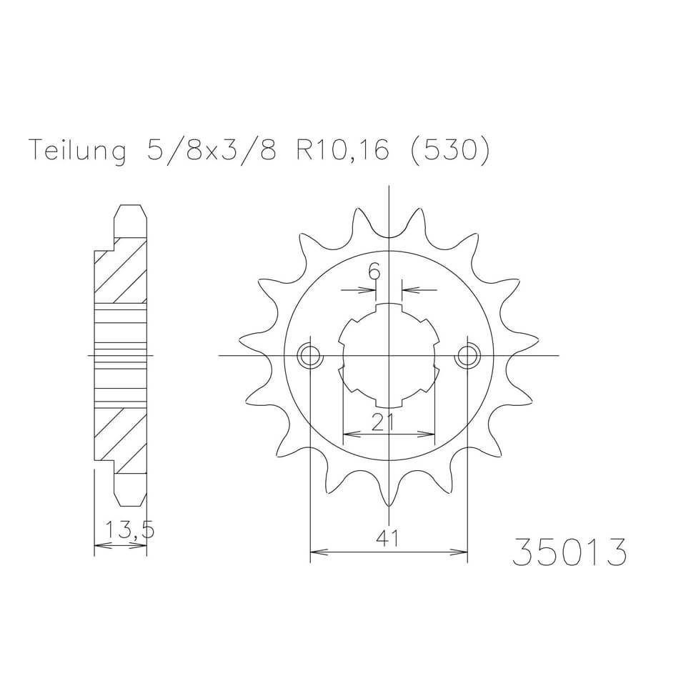 ESJOT Chain pinion, 15 teeth