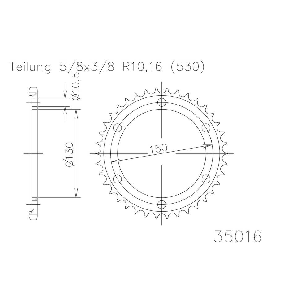 ESJOT Chain wheel, 43 teeth