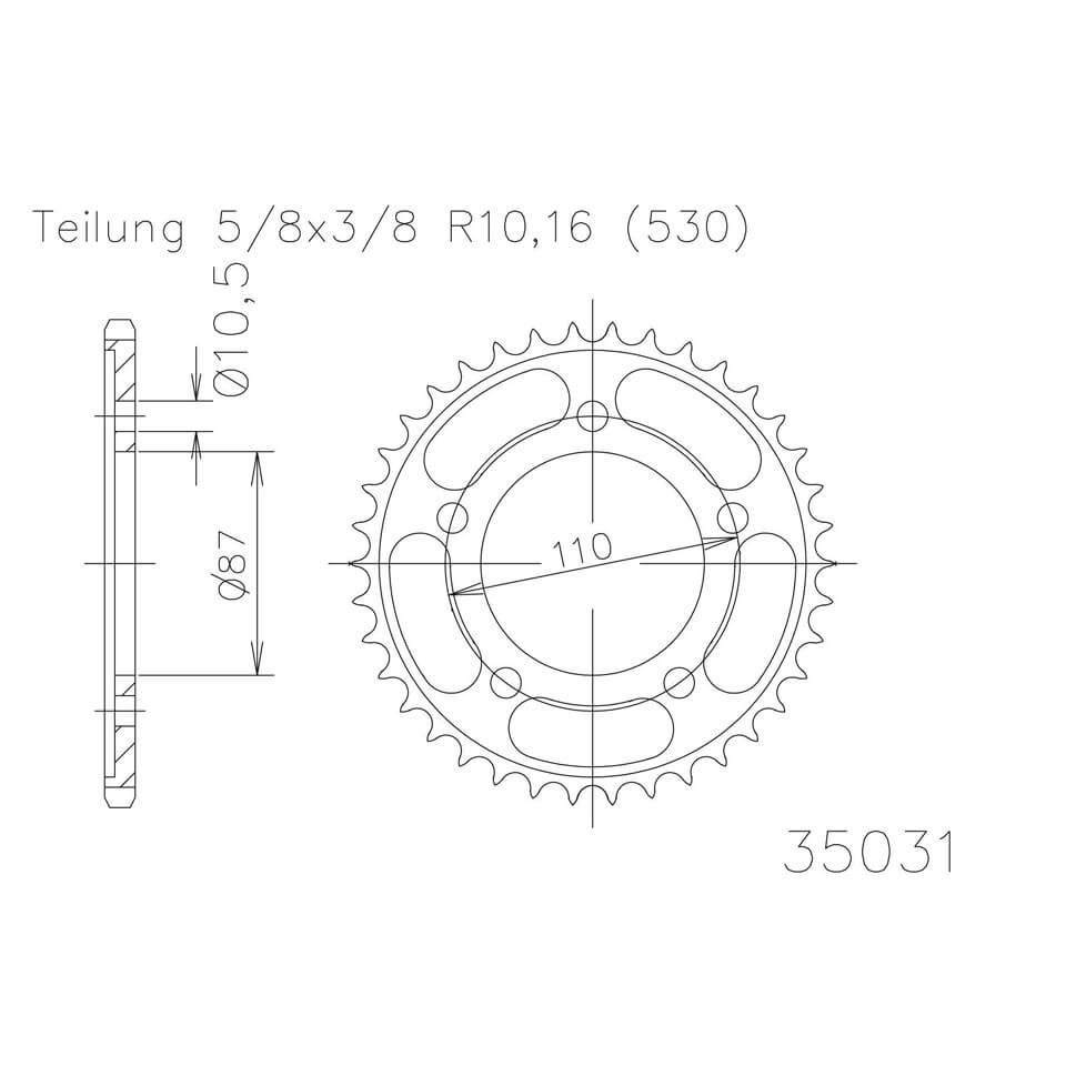 ESJOT Sprocket, 45 teeth