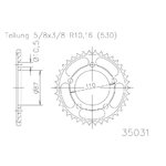 ESJOT Sprocket, 45 tanden