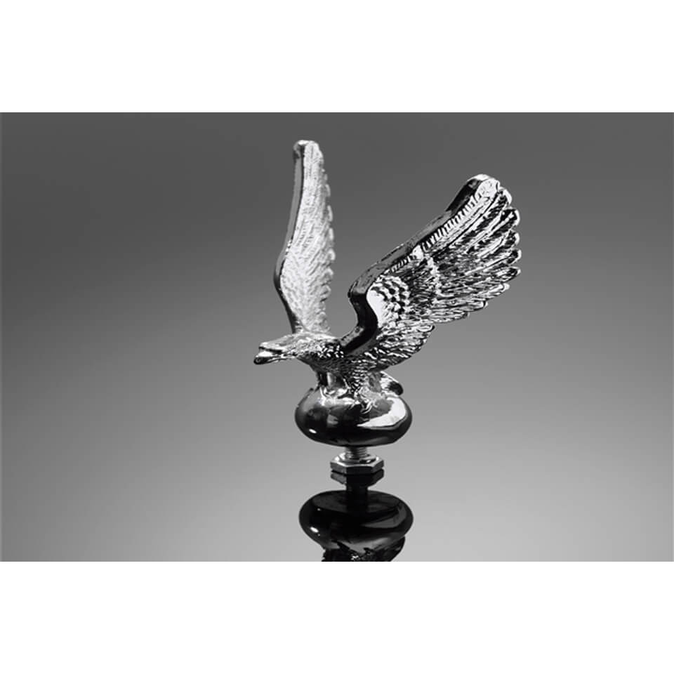 HIGHWAY HAWK Eagle, upright, fender figure, chrome, size S, silver, silver