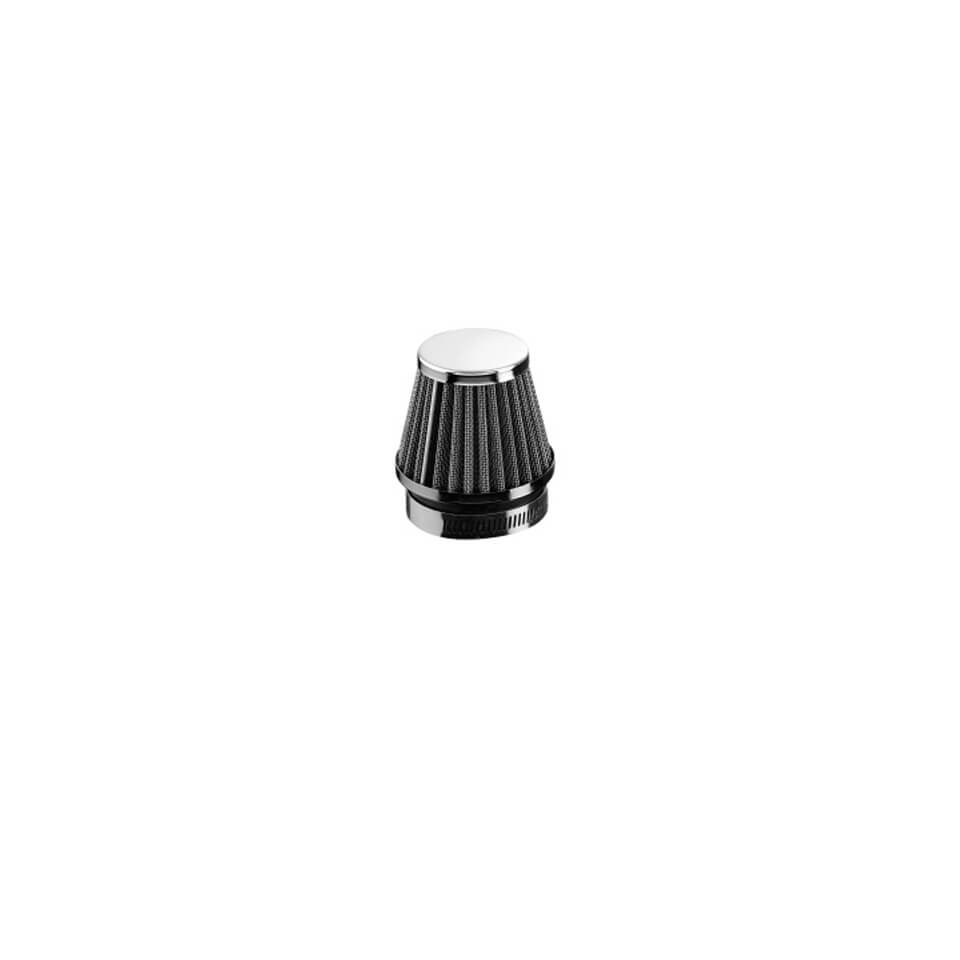 HIGHWAY HAWK Air filter straight, chrome plated Ø 54 mm