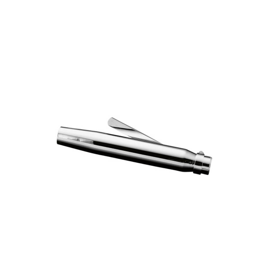 HIGHWAY HAWK Rear silencer TAPERED - No ABE!, silver, silver