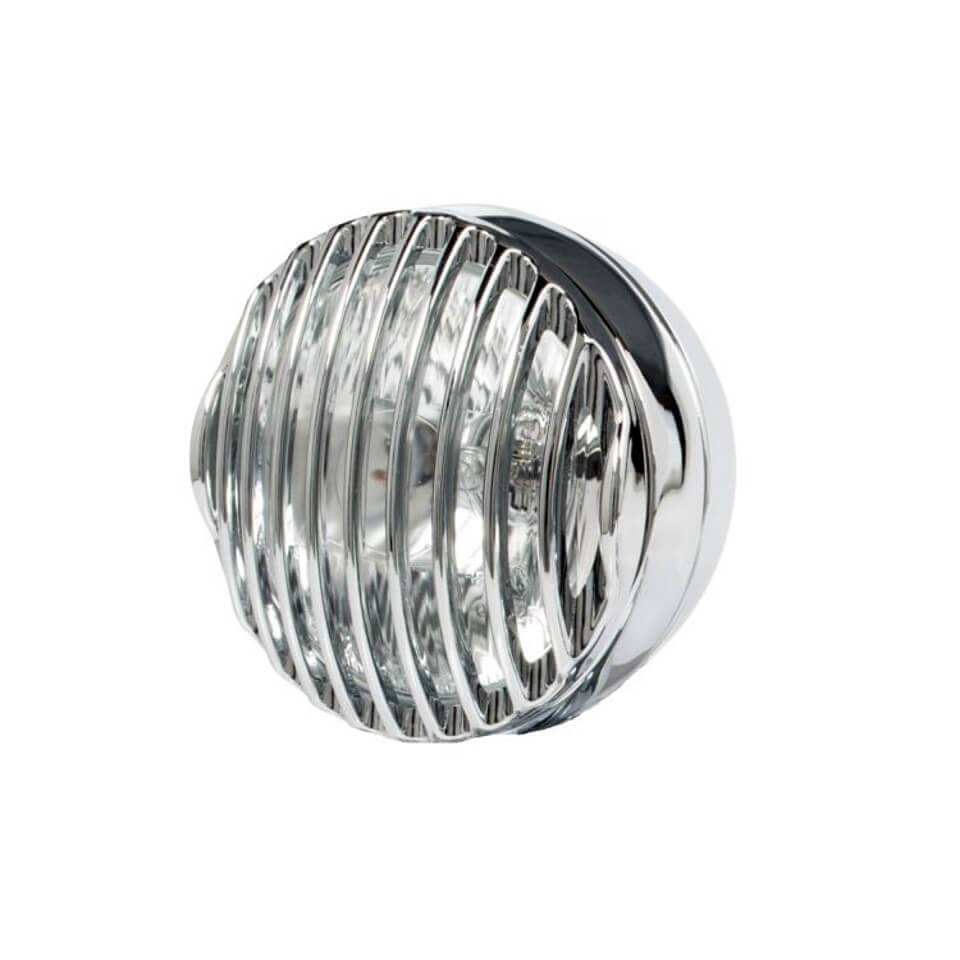 HIGHWAY HAWK Steampunk лампа безель 4,5 дюйма, хром, коническое крепление