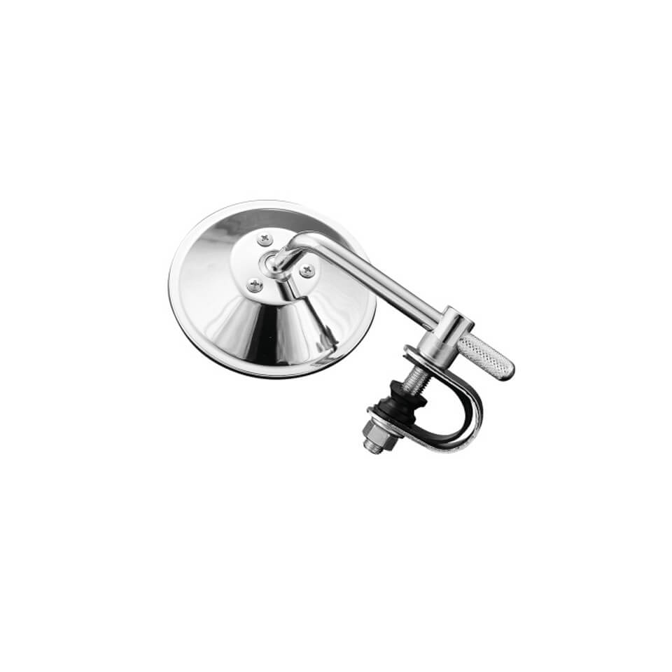 HIGHWAY HAWK Mirror ROUND 4 inch, chrome, silver, silver