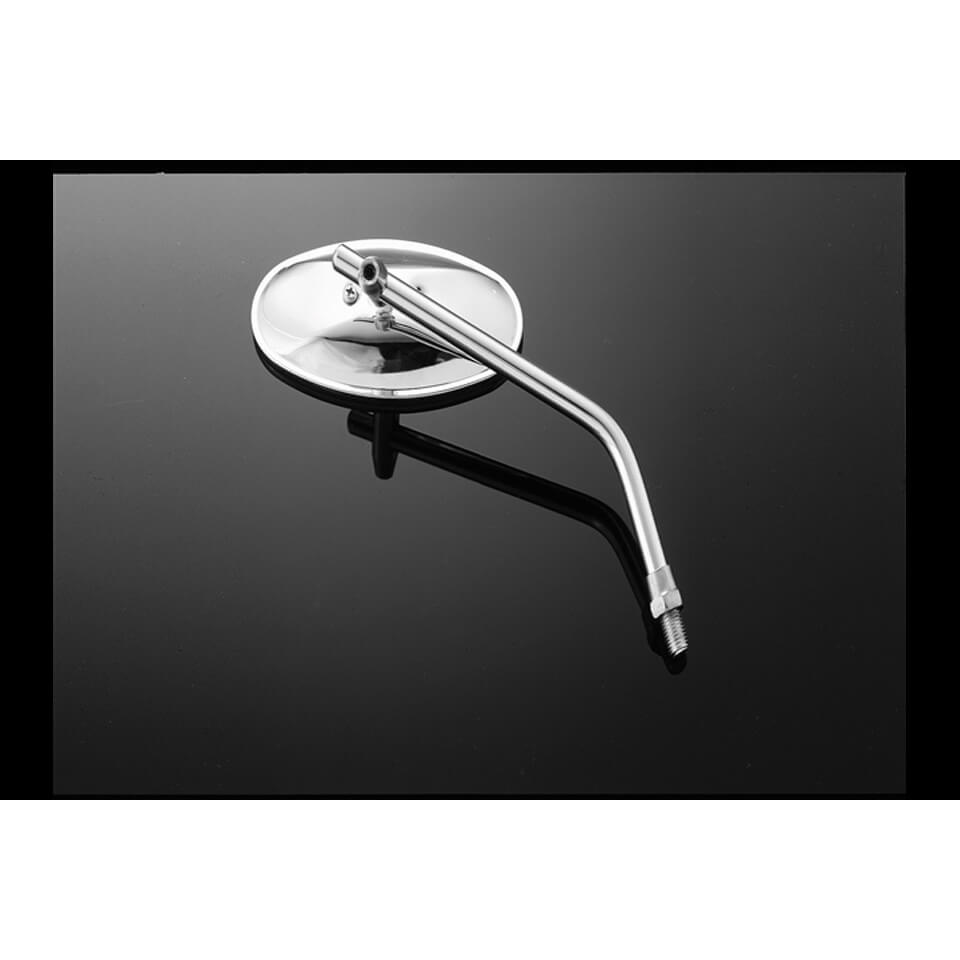 HIGHWAY HAWK Mirror oval universal, silver, silver