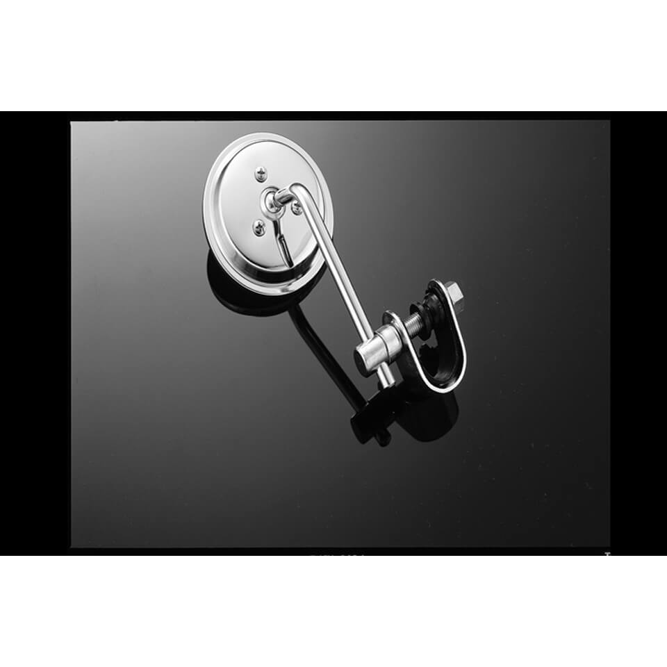 HIGHWAY HAWK Miroir rond 3 pouces, chrome, argent
