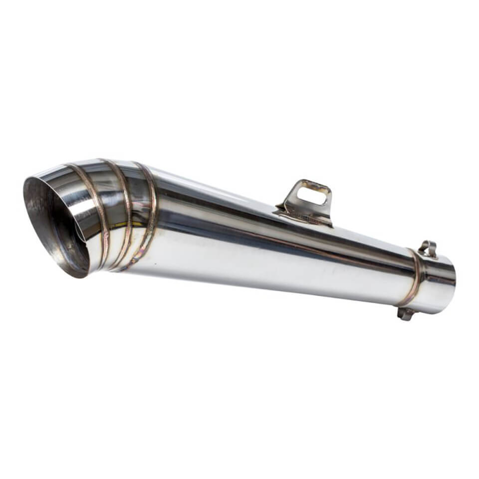 HIGHWAY HAWK Type 1 GP Stainless steel rear silencer (Racing)