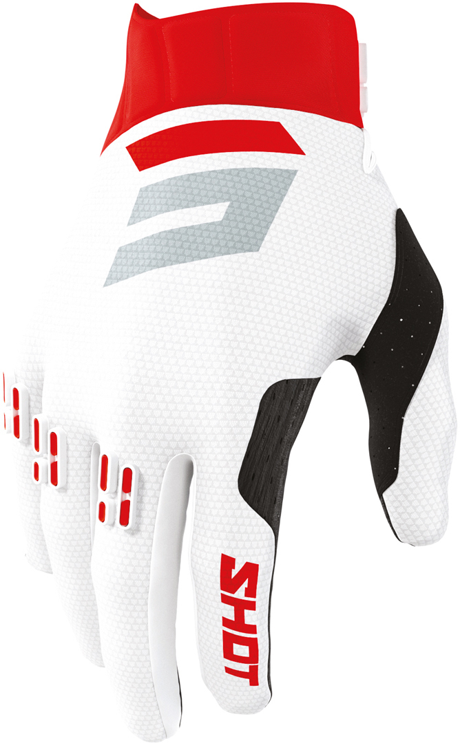 Shot Aerolite Airflow Motocross Handschuhe, rot, Größe 2XL, rot, Größe 2XL