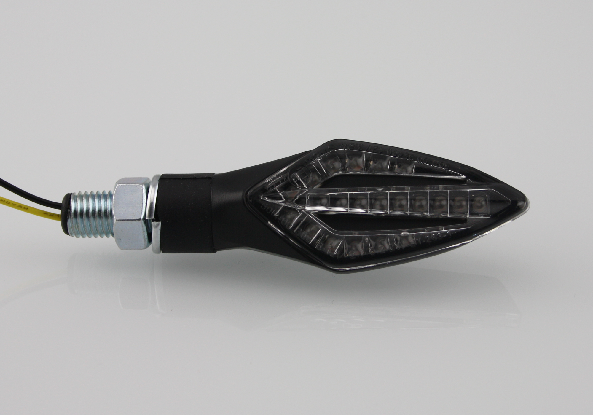 PROTECH Lauflicht LED-Blinker RC-100 Kunststoff schwarz, schwarz
