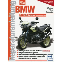 BMW r1150r Rockster Maintenance Instructions Manual