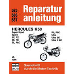 Motorbuch Vol. 585 Reparasjonsinstruksjoner Hercules K50 fra 1966 og utover