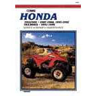 CLYMER ATV repair manual for various HONDA TRX and SPORTRAX models