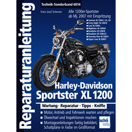 Image of Motorbuch Tecnica Volume speciale 6014 Riparazione Istruzioni HARLEY DAVIDSON Sportster XL1200 dal 2007 in poi