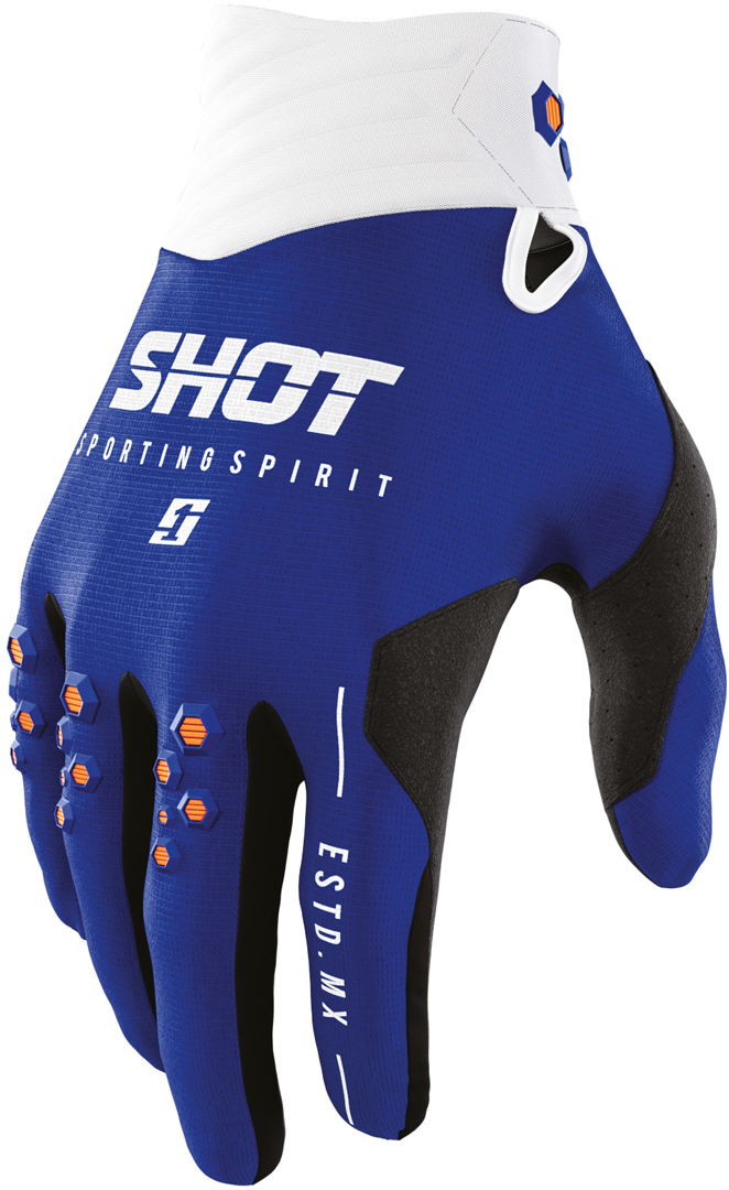 Shot Contact Spirit Motocross Gloves, blue, Size M L, blue, Size M L