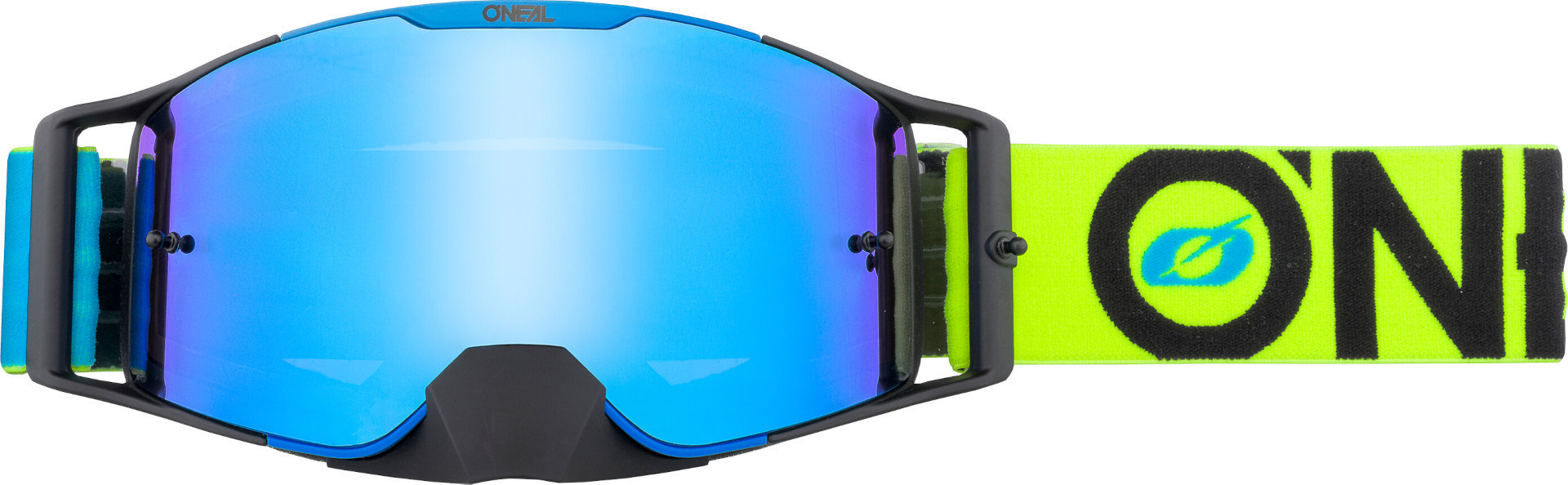 Oneal B-30 Bold Motocross Goggles, blue-yellow, blue-yellow, Size One Size