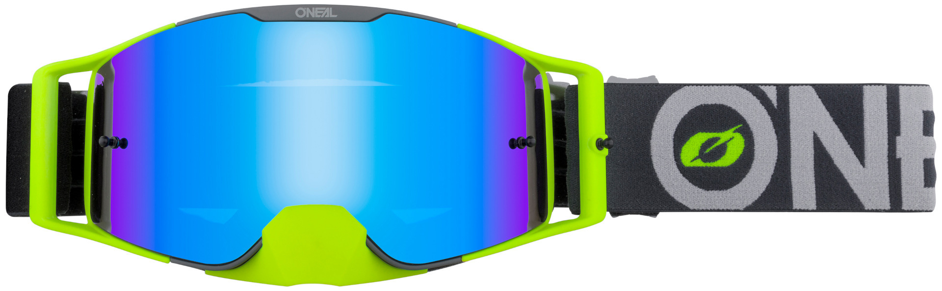 Oneal B-30 Bold Motocross Goggles, grey-yellow, grey-yellow, Size One Size