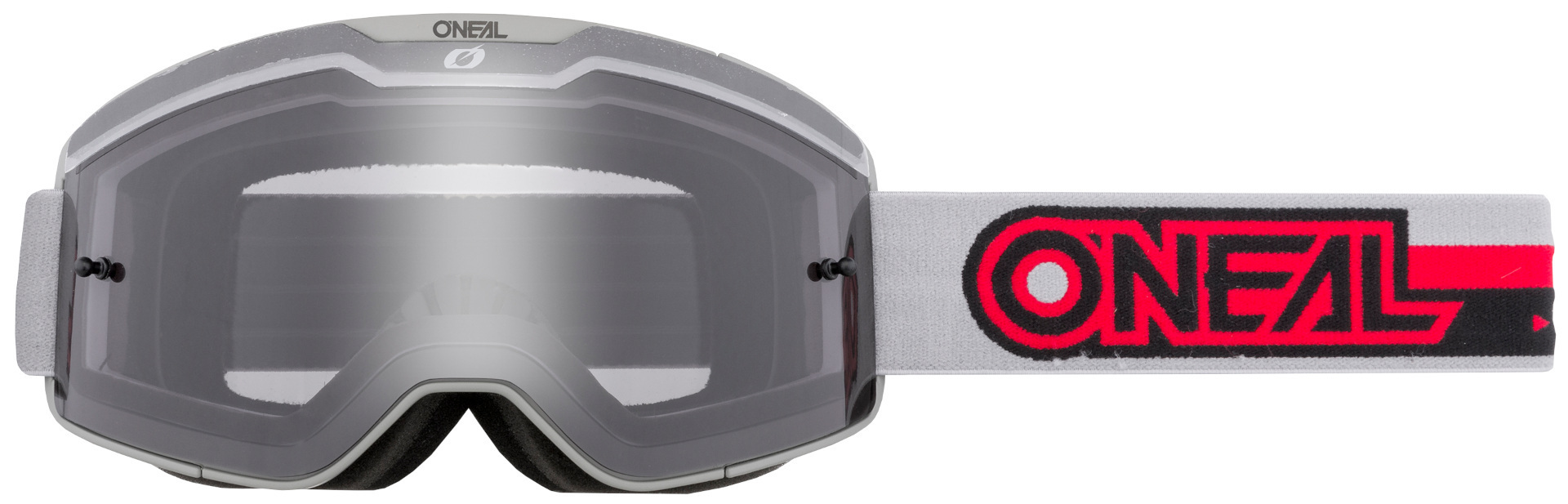 Oneal B-20 Proxy Motocross Goggles - Tinted, grey-red, grey-red, Size One Size