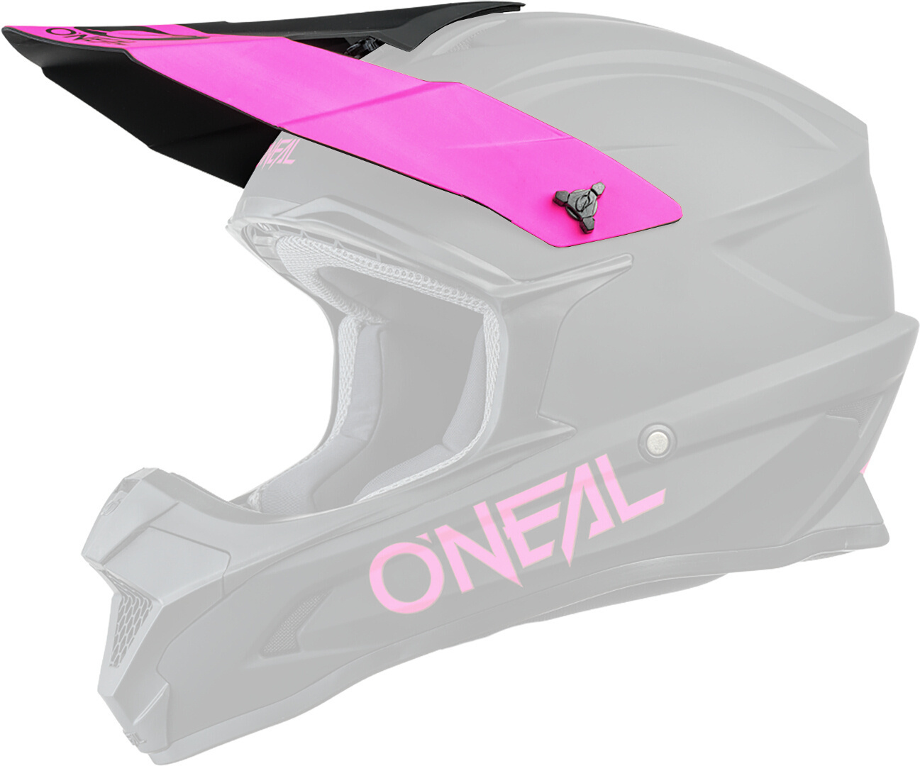 Oneal 1Series Solid Helmet Peak, pink, pink, Size One Size