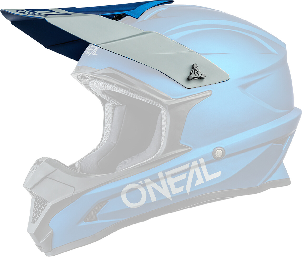 Oneal 1Series Solid Helmet Peak, blue, blue, Size One Size