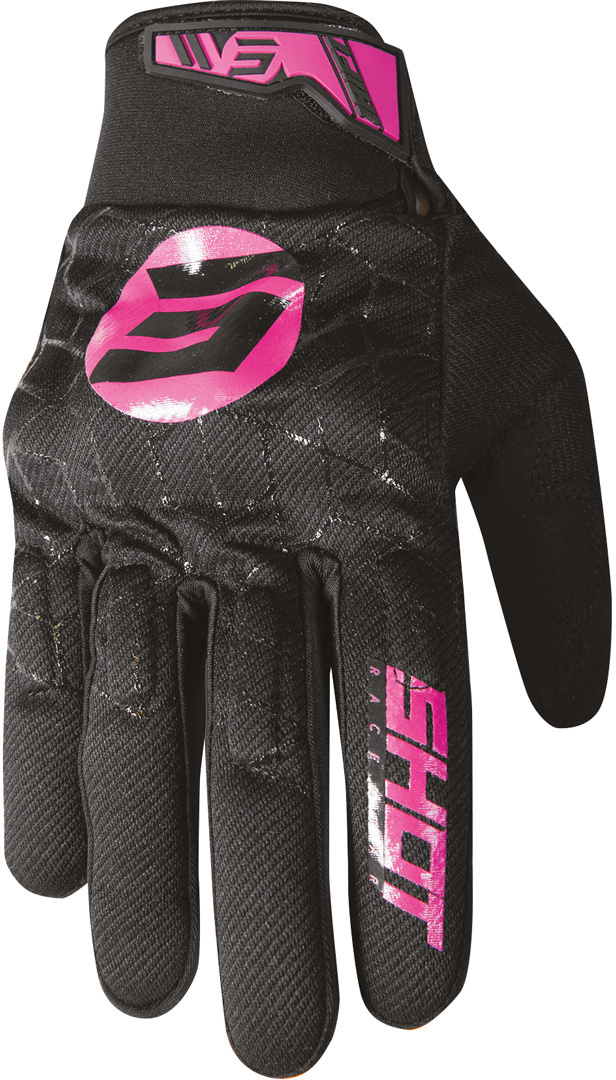 Shot Drift Spider Motocross Gloves, black-pink, Size M L, black-pink, Size M L