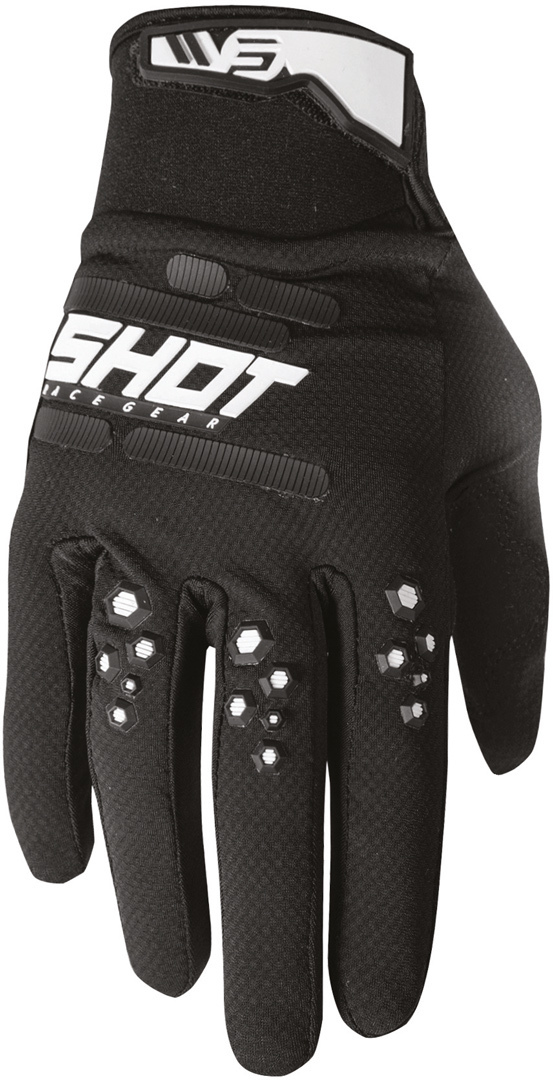 Shot Vision Motocross Gloves, black, Size L, black, Size L