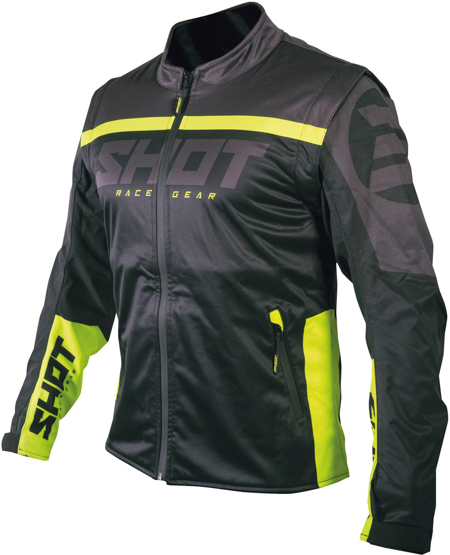 Shot Softshell Lite 2.0 Мотокросс Куртка Черный/Неоновый XXL 