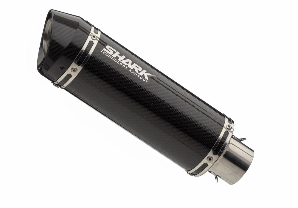 SHARK EXHAUST Street GP silencer Ø60 mm L250 mm e3 1215 (9) / e24 00041G carbon