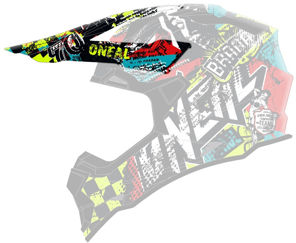 Oneal 2Series Wild Youth Helmet Peak, Size One Size