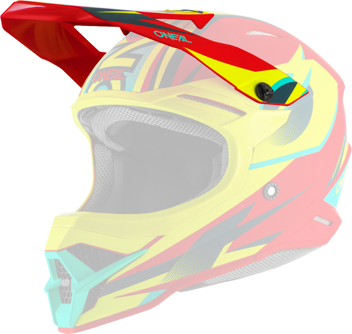 Oneal 3Series Riff 2.0 Helmet Peak, yellow, yellow, Size One Size