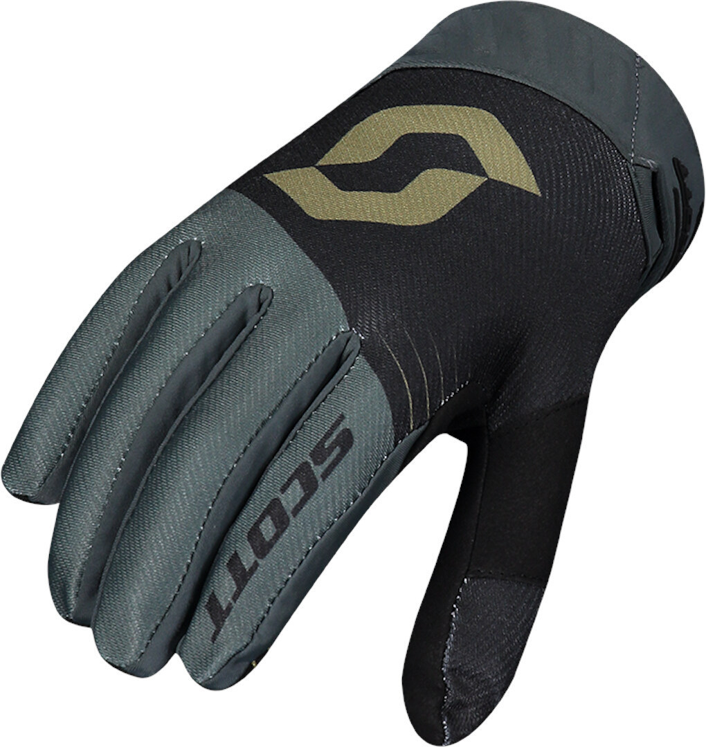 Scott 450 Podium Motocross Gloves, black-gold, Size M, black-gold, Size M