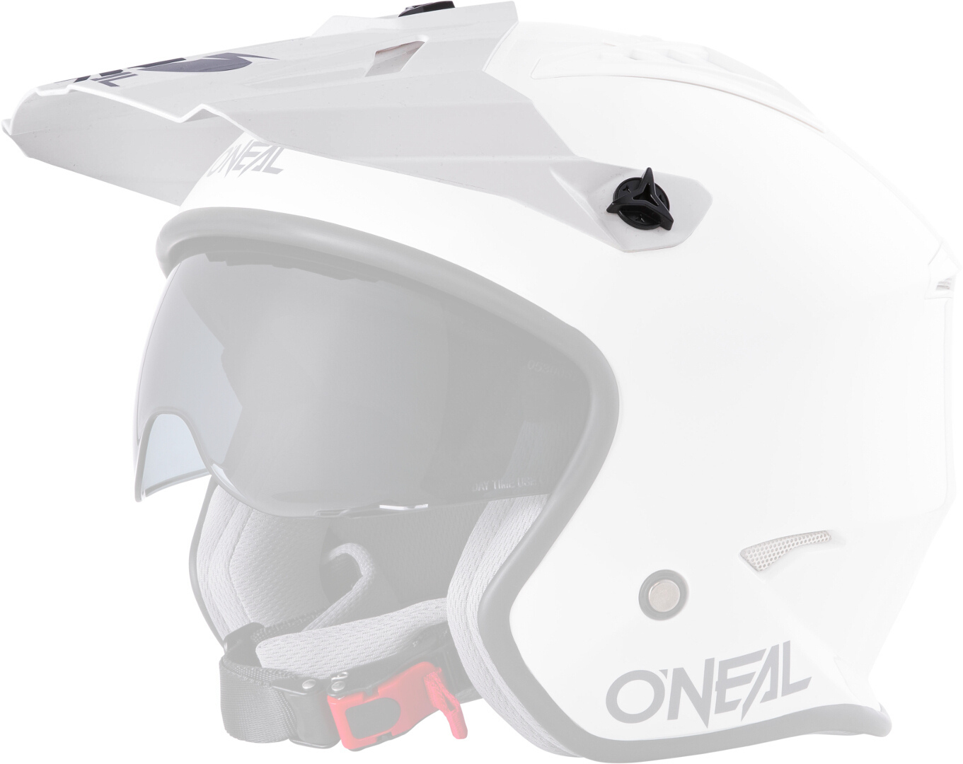 Oneal Volt Solid Helmet Peak, white, white, Size One Size