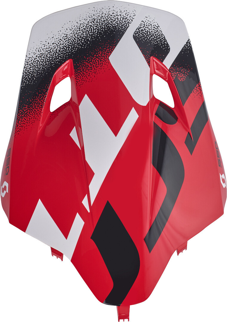 Scott 550 Noise ECE Helmet Peak, black-white-red, Size XS M, black-white-red, Size XS M