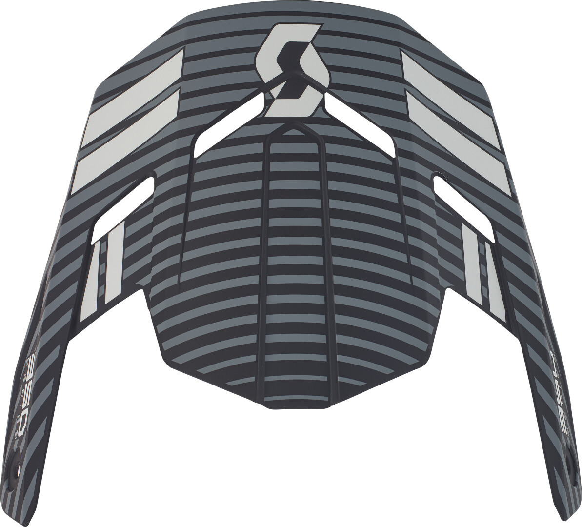 Scott 350 Evo Plus Retro Helmet Peak, black-grey for Kids, black-grey, Size One Size