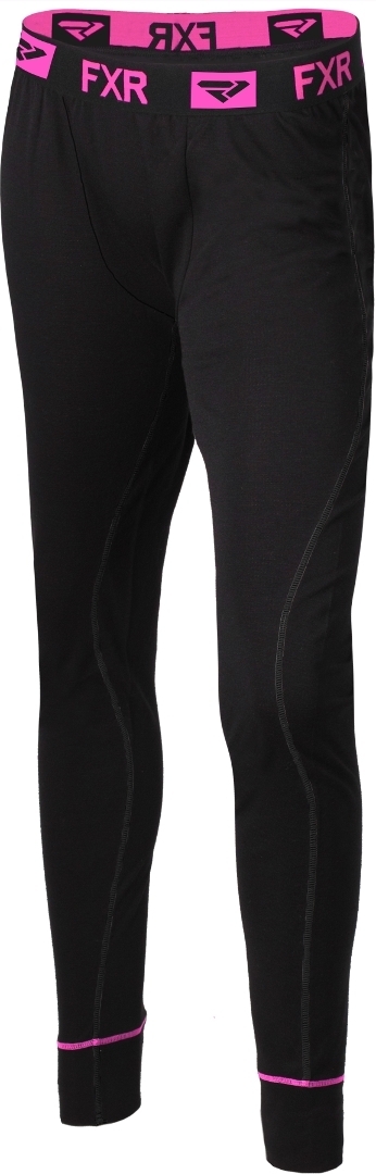FXR Vapour Merino Lady Functional Pants, black-pink, Size L for Women, black-pink, Size L for Women