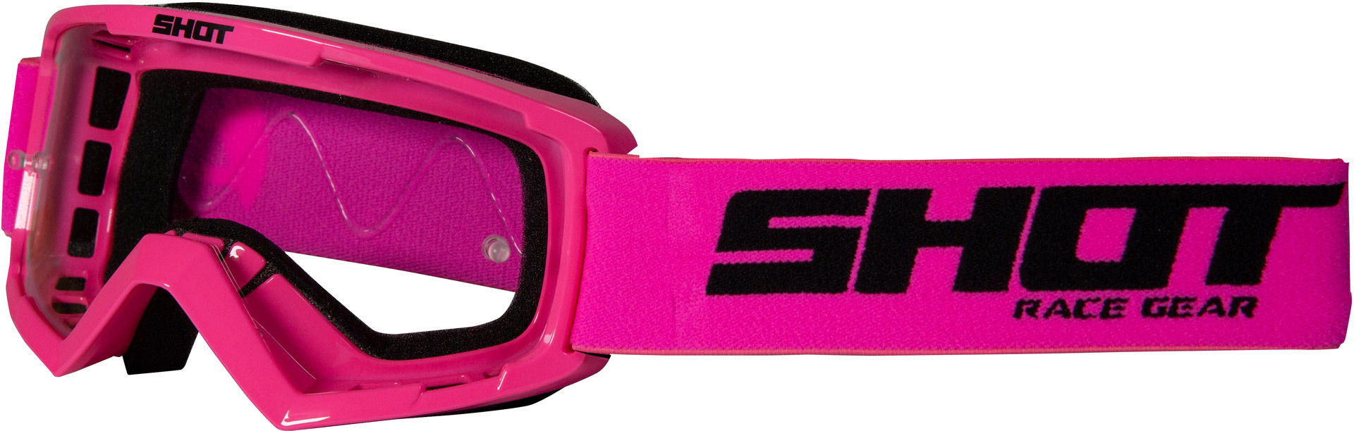 Shot Rocket Kids Motocross Goggles, pink, pink, Size One Size