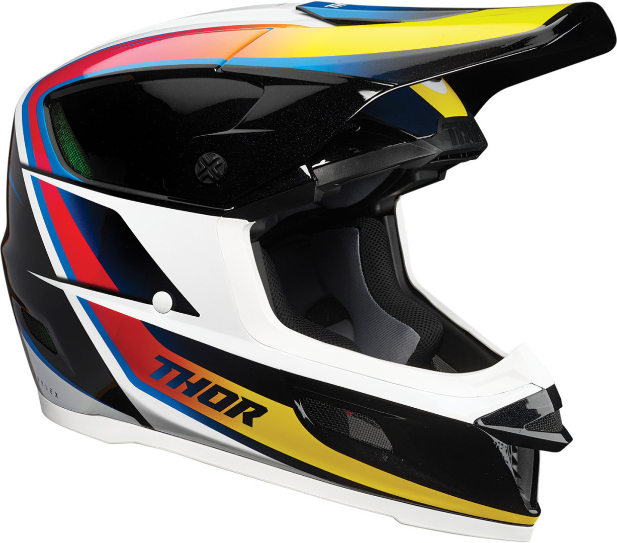 Image of Thor Reflex Accel MIPS Casco Motocross, bianco-giallo, dimensione M