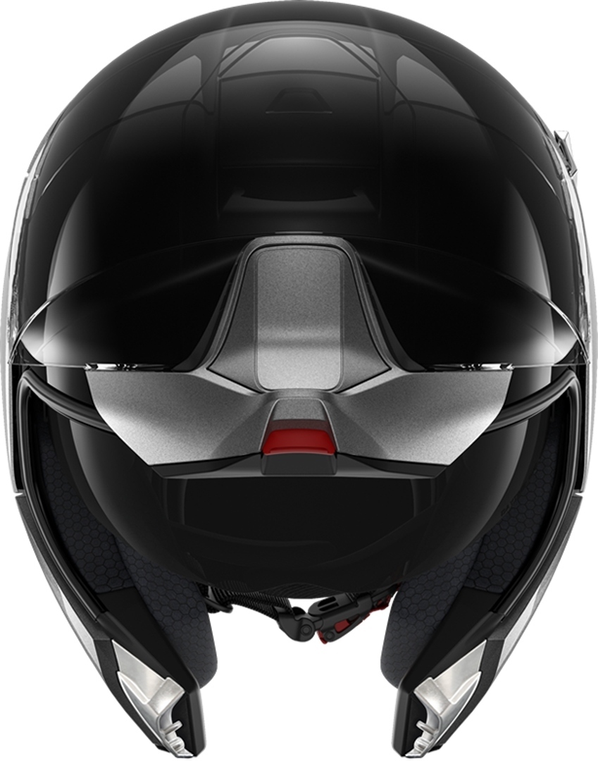 Side view of Shark Evojet Blank Dual Modular Helmets, black-silver, Size XS for Men