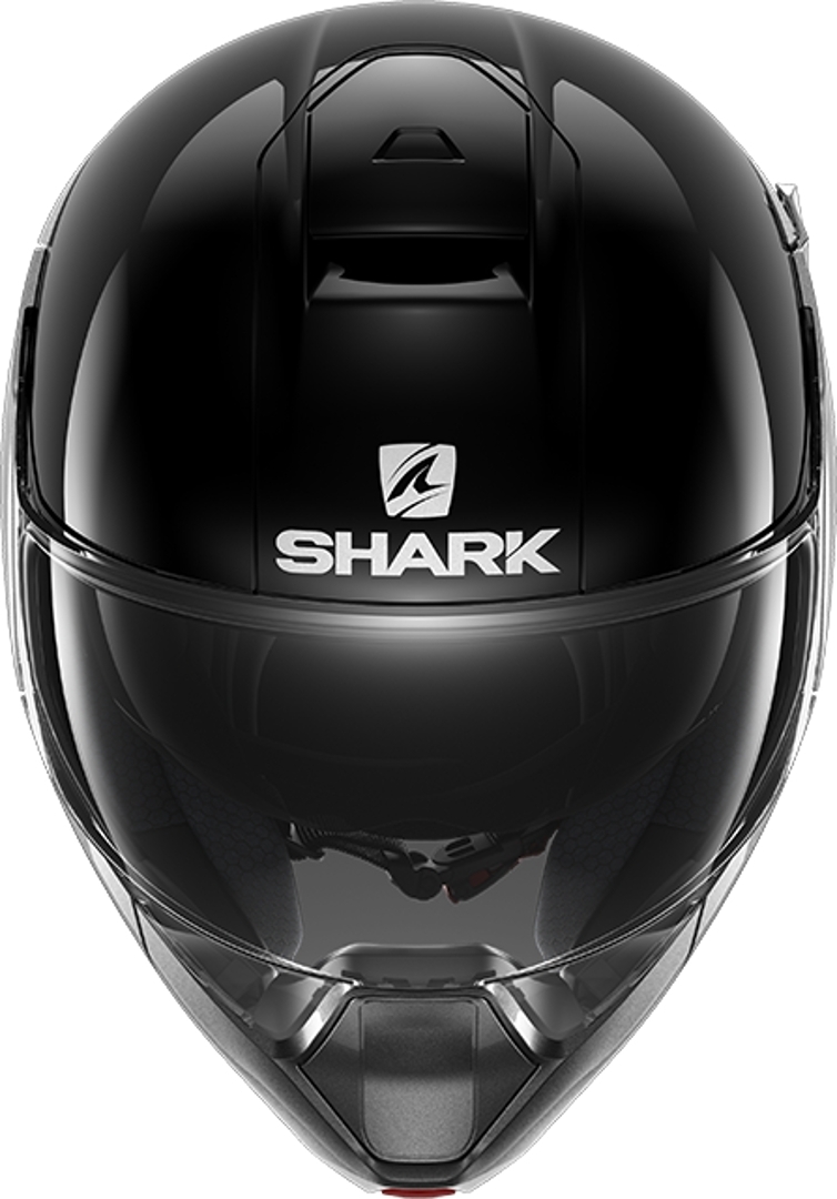 Side view of Shark Evojet Blank Dual Modular Helmets, black-silver, Size XS for Men