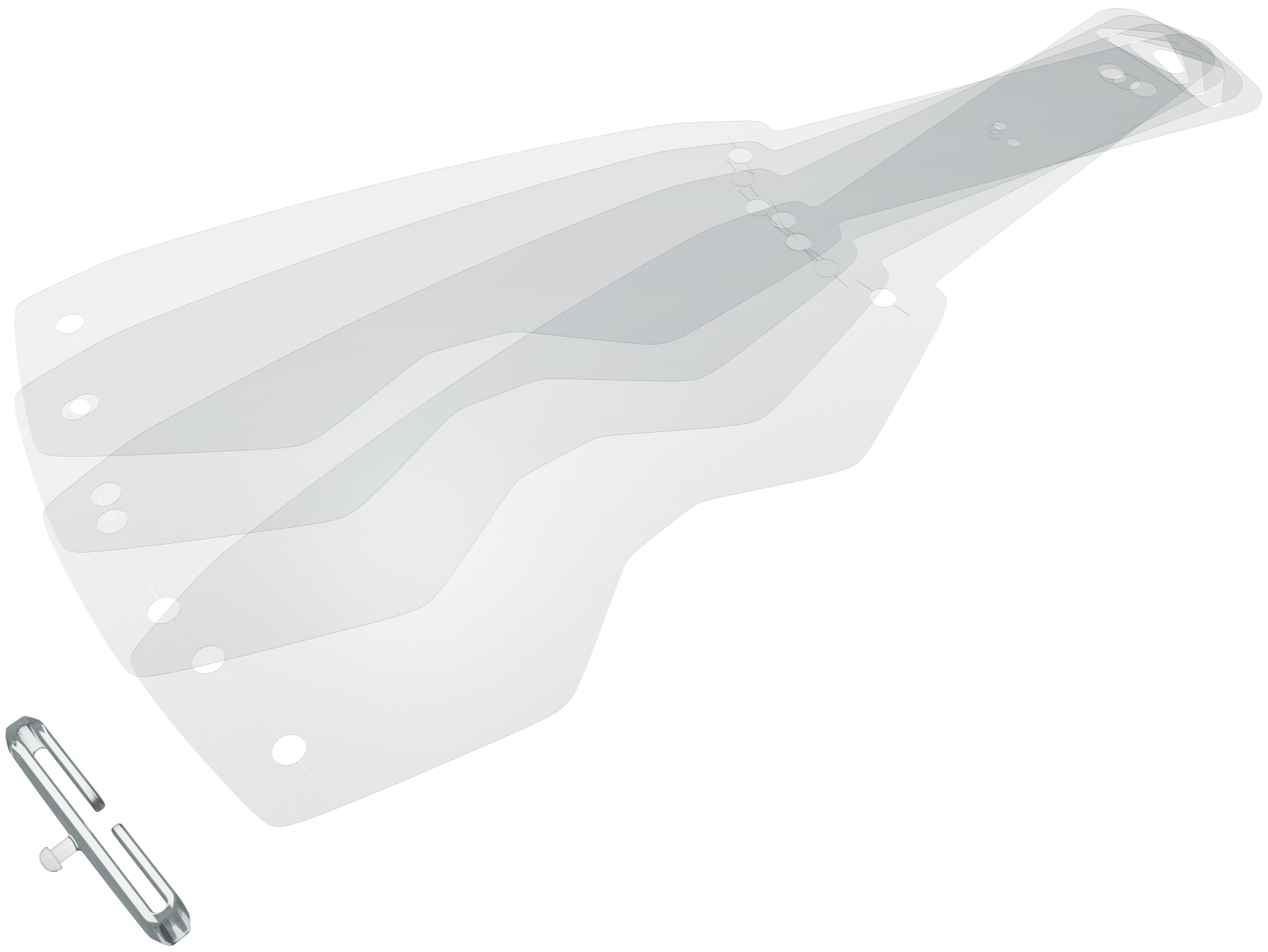 Scott Prospect/Fury Pak-20 Tear Offs, white, white, Size One Size