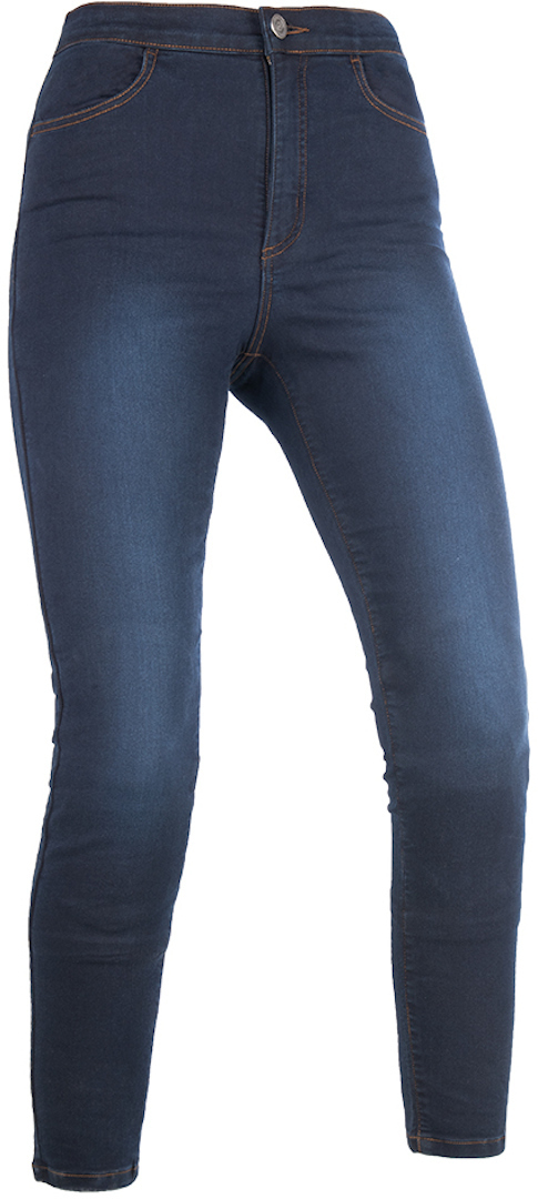 Oxford Super Indigo Long Ladies Motorcycle Jeggings, blue, Size M 32 for Women, blue, Size M 32 for Women